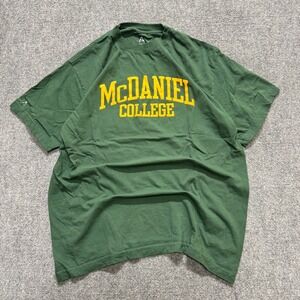 McDaniel College T-Shirt Men's XL Alta Gracia Cotton Blend Lounge Green